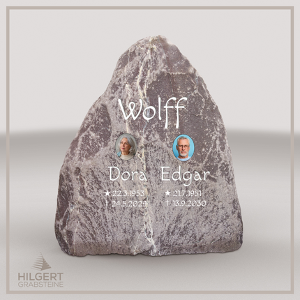 FE-LI-023 | Hilgert Grabsteine | Stehender Grabstein aus Naturstein