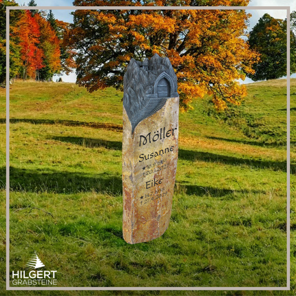 FE-LI-039 | Hilgert Grabsteine | Stehender Grabstein aus Naturstein