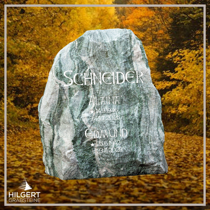 FE-LI-028 | Hilgert Grabsteine | Stehender Grabstein aus Naturstein