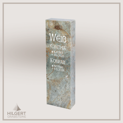 HO-DA-001 | Hilgert Grabsteine | Stehender Grabstein aus Naturstein