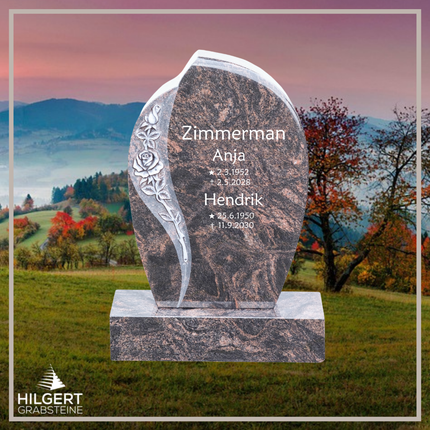 HO-DA-12-17A | Hilgert Grabsteine | Stehender Grabstein aus Naturstein