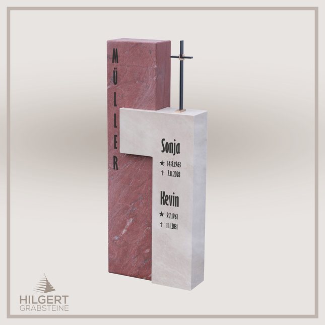 HO-DA-1268_001 | Hilgert Grabsteine | Stehender Grabstein aus Naturstein