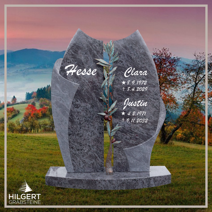HO-DA-1286 | Hilgert Grabsteine | Stehender Grabstein aus Naturstein