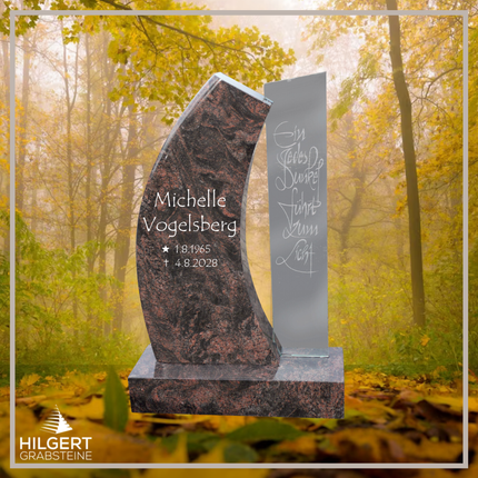 HO-DA-1354 | Hilgert Grabsteine | Stehender Grabstein aus Naturstein