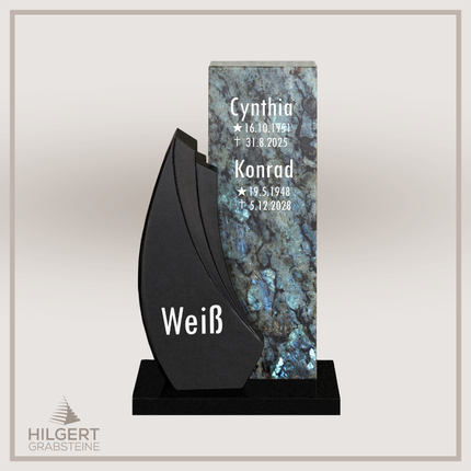 HO-DA-14-19 | Hilgert Grabsteine | Stehender Grabstein aus Naturstein