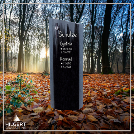 HO-DA-1417 | Hilgert Grabsteine | Stehender Grabstein aus Naturstein