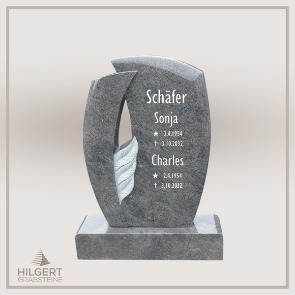 HO-DA-1430 | Hilgert Grabsteine | Stehender Grabstein aus Naturstein
