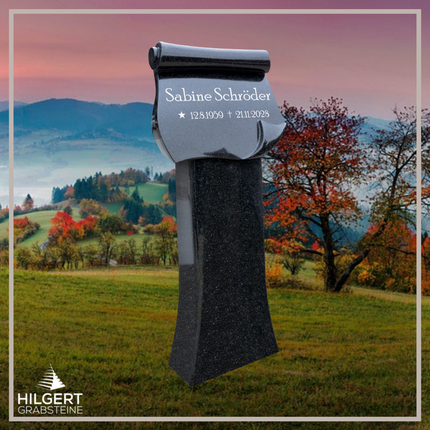 HO-DA-1501 | Hilgert Grabsteine | Stehender Grabstein aus Naturstein