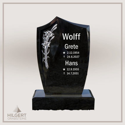 HO-DA-16-12A | Hilgert Grabsteine | Stehender Grabstein aus Naturstein