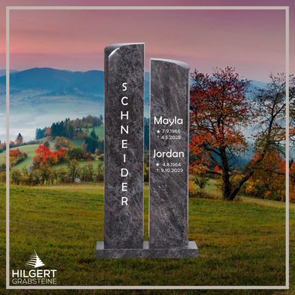 HO-DA-22-18 | Hilgert Grabsteine | Stehender Grabstein aus Naturstein