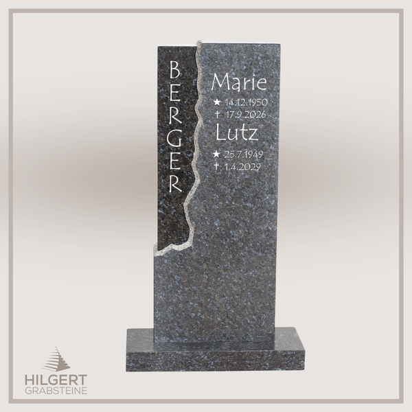 HO-DA-27-14 | Hilgert Grabsteine | Stehender Grabstein aus Naturstein