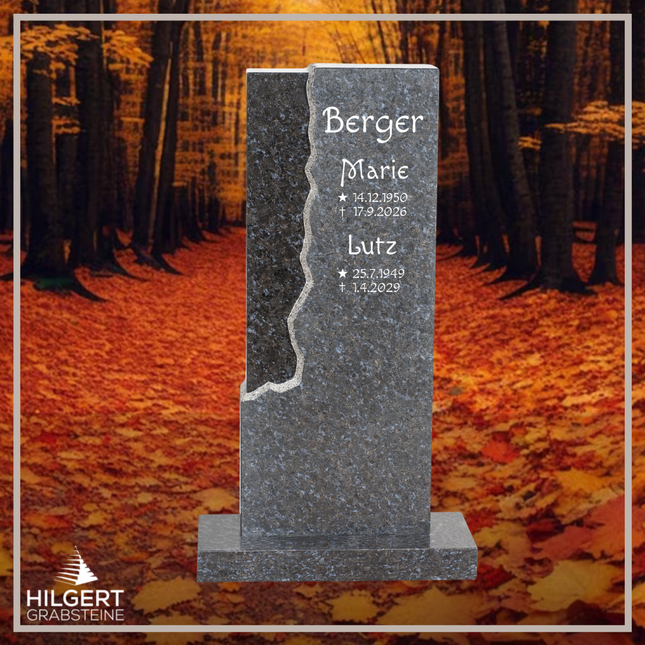 HO-DA-27-14 | Hilgert Grabsteine | Stehender Grabstein aus Naturstein