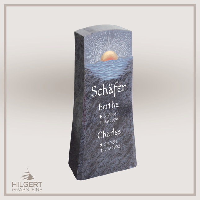 HO-DA-35-12 | Hilgert Grabsteine | Stehender Grabstein aus Naturstein