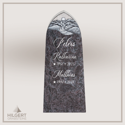 HO-DA-37-14 | Hilgert Grabsteine | Stehender Grabstein aus Naturstein