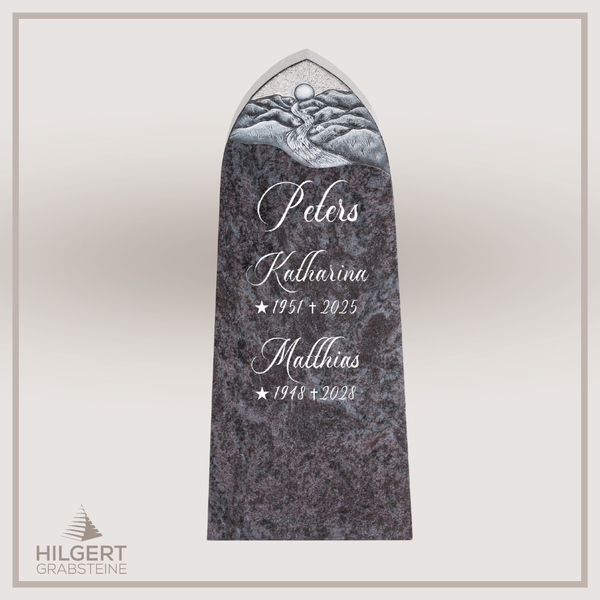 HO-DA-37-14 | Hilgert Grabsteine | Stehender Grabstein aus Naturstein