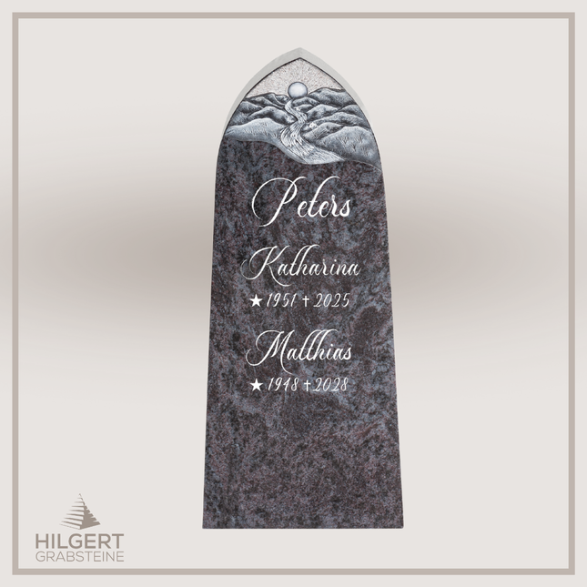 HO-DA-37-14 | Hilgert Grabsteine | Stehender Grabstein aus Naturstein