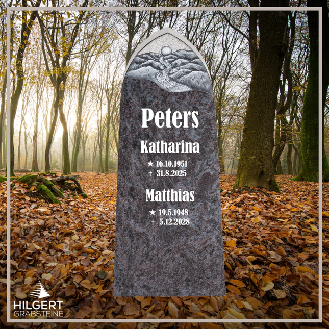 HO-DA-37-14 | Hilgert Grabsteine | Stehender Grabstein aus Naturstein