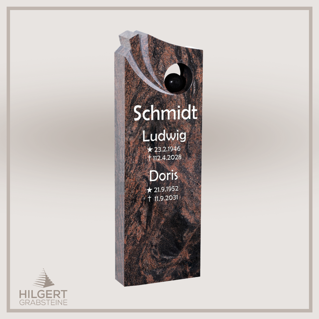 HO-DA-38-16 | Hilgert Grabsteine | Stehender Grabstein aus Naturstein