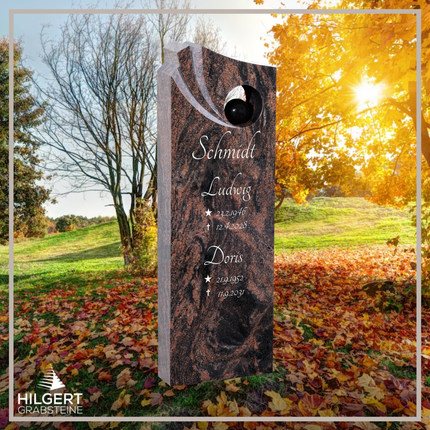 HO-DA-38-16 | Hilgert Grabsteine | Stehender Grabstein aus Naturstein