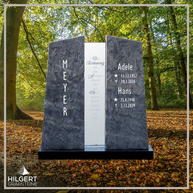 HO-DA-386 | Hilgert Grabsteine | Stehender Grabstein aus Naturstein