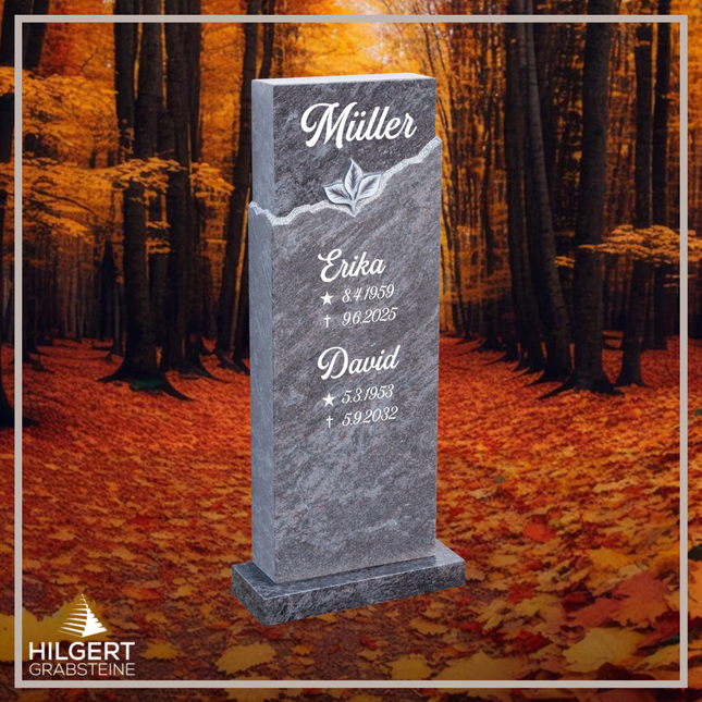 HO-DA-39-18 | Hilgert Grabsteine | Stehender Grabstein aus Naturstein