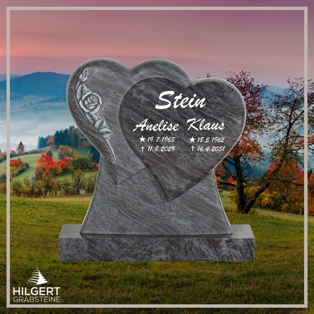 HO-DA-39-21 | Hilgert Grabsteine | Stehender Grabstein aus Naturstein