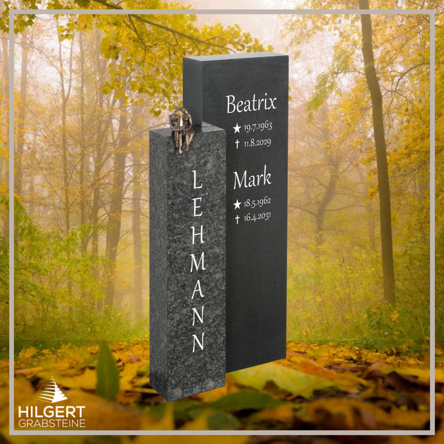 HO-DA-40-21 | Hilgert Grabsteine | Stehender Grabstein aus Naturstein