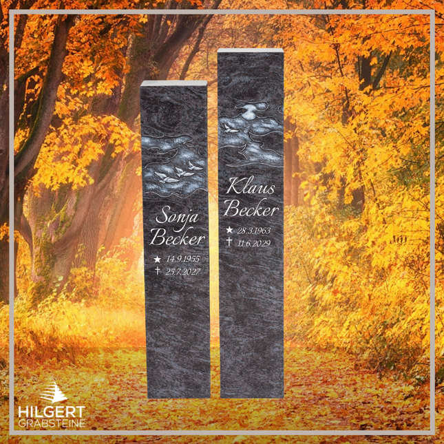 HO-DA-41-14 | Hilgert Grabsteine | Stehender Grabstein aus Naturstein