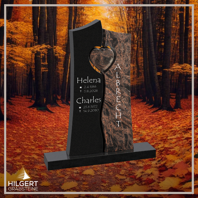 HO-DA-42-14B | Hilgert Grabsteine | Stehender Grabstein aus Naturstein