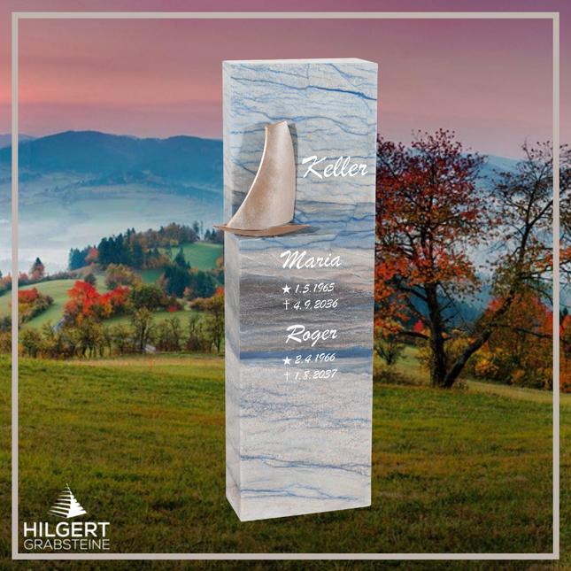 HO-DA-45-14 | Hilgert Grabsteine | Stehender Grabstein aus Naturstein