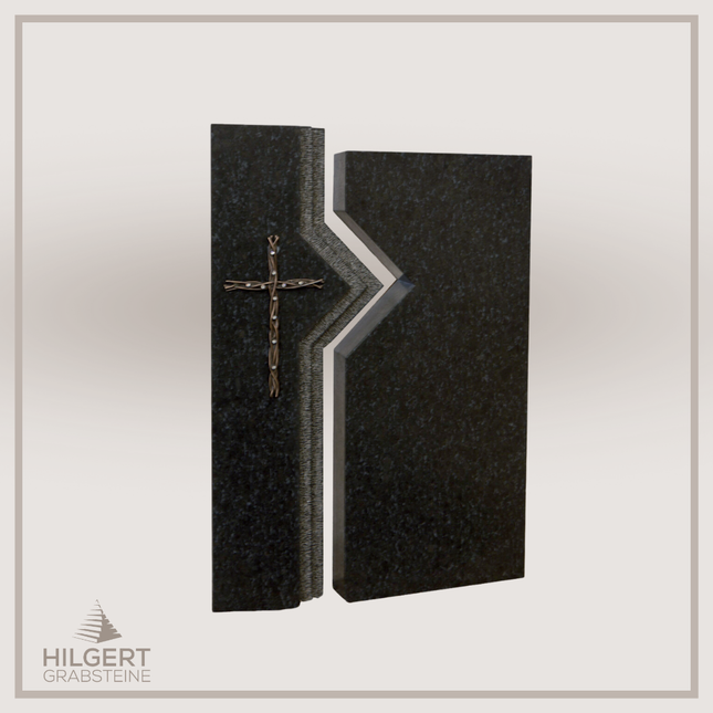 HO-DA-49-12 | Hilgert Grabsteine | Stehender Grabstein aus Naturstein