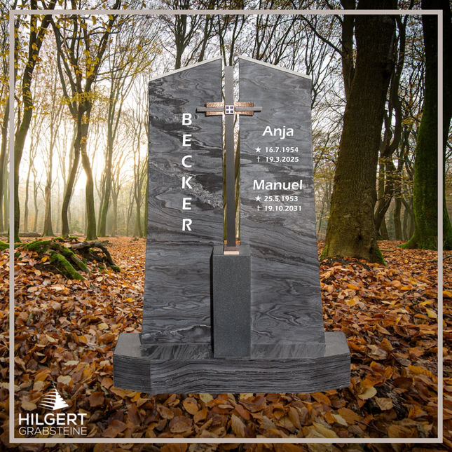 HO-DA-57-14 | Hilgert Grabsteine | Stehender Grabstein aus Naturstein