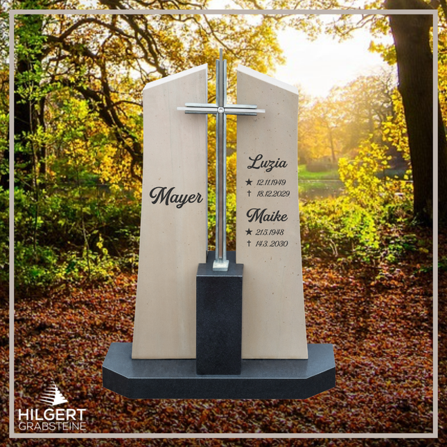 HO-DA-57-14 | Hilgert Grabsteine | Stehender Grabstein aus Naturstein