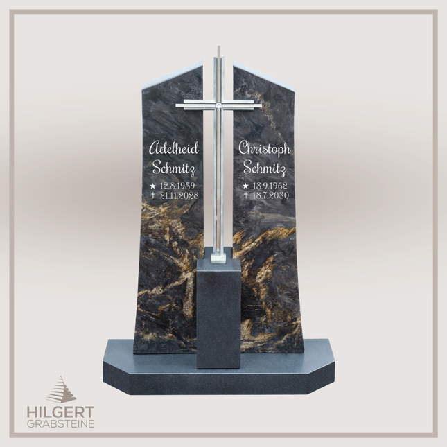 HO-DA-57-14 | Hilgert Grabsteine | Stehender Grabstein aus Naturstein