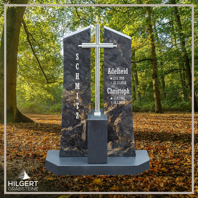 HO-DA-57-14 | Hilgert Grabsteine | Stehender Grabstein aus Naturstein