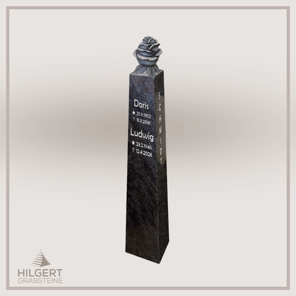 HO-DA-58-12R | Hilgert Grabsteine | Stehender Grabstein aus Naturstein