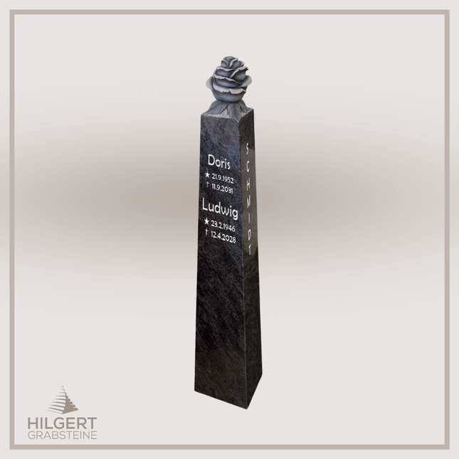 HO-DA-58-12R | Hilgert Grabsteine | Stehender Grabstein aus Naturstein