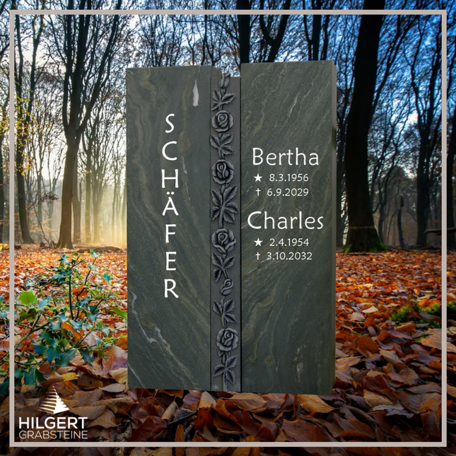 HO-DA-61-12 | Hilgert Grabsteine | Stehender Grabstein aus Naturstein