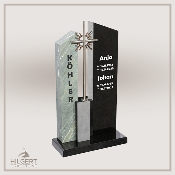 HO-DA-AB16-01 | Hilgert Grabsteine | Stehender Grabstein aus Naturstein