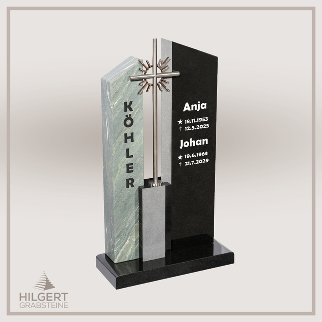 HO-DA-AB16-01 | Hilgert Grabsteine | Stehender Grabstein aus Naturstein