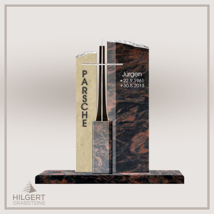 HO-DA-AB16-02 | Hilgert Grabsteine | Stehender Grabstein aus Naturstein