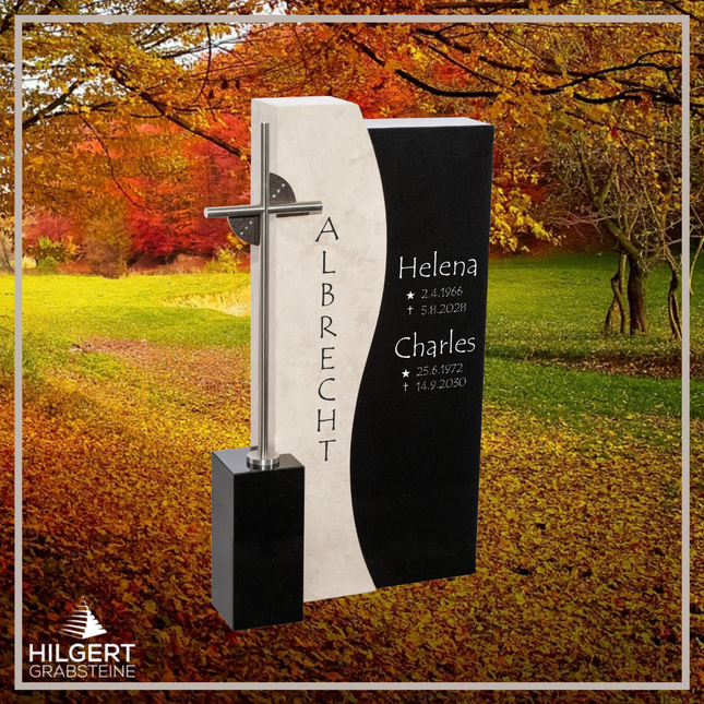 HO-DA-AB16-03 | Hilgert Grabsteine | Stehender Grabstein aus Naturstein