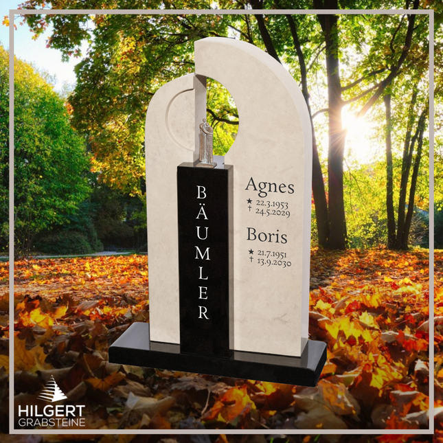 HO-DA-AB16-11 | Hilgert Grabsteine | Stehender Grabstein aus Naturstein