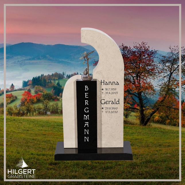 HO-DA-AB16-12 | Hilgert Grabsteine | Stehender Grabstein aus Naturstein