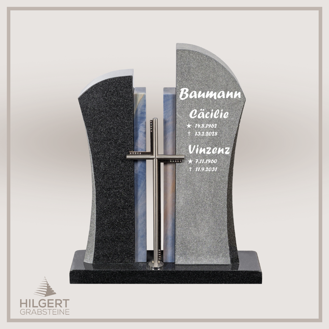 HO-DA-AB17-24 | Hilgert Grabsteine | Stehender Grabstein aus Naturstein
