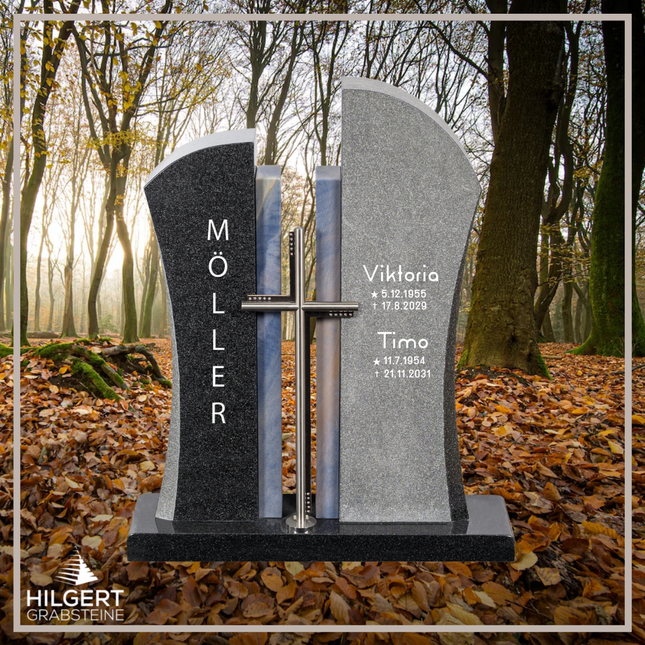HO-DA-AB17-24 | Hilgert Grabsteine | Stehender Grabstein aus Naturstein