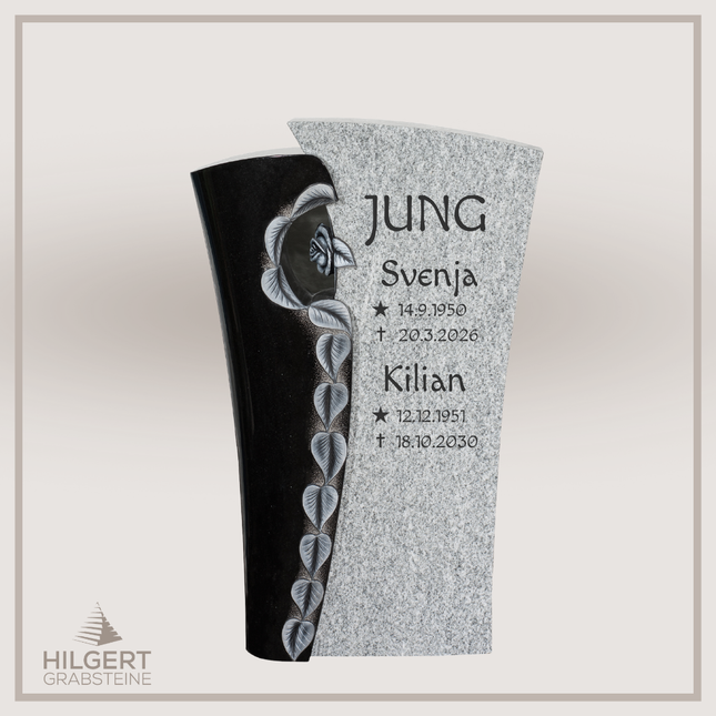 HO-DA-JK1132-13 | Hilgert Grabsteine | Stehender Grabstein aus Naturstein