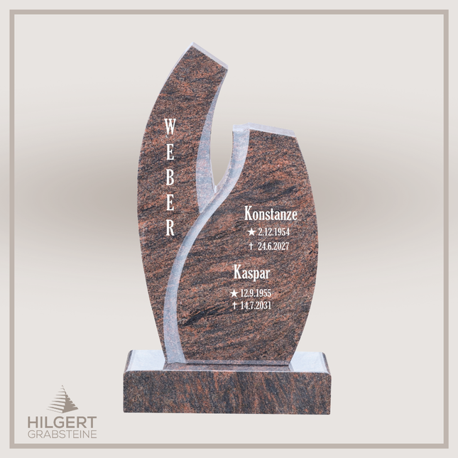 HO-DA-JK1134-17 | Hilgert Grabsteine | Stehender Grabstein aus Naturstein
