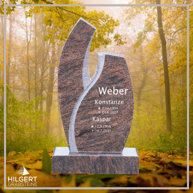 HO-DA-JK1134-17 | Hilgert Grabsteine | Stehender Grabstein aus Naturstein