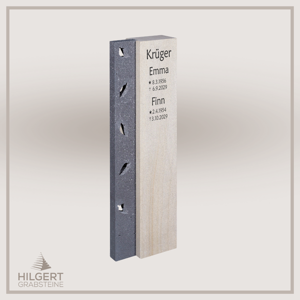 HO-DA-SF201502 | Hilgert Grabsteine | Stehender Grabstein aus Naturstein